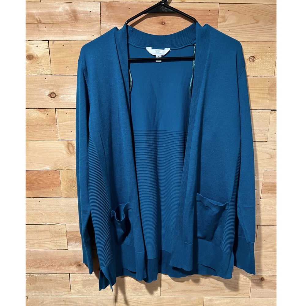 Blue cardigan